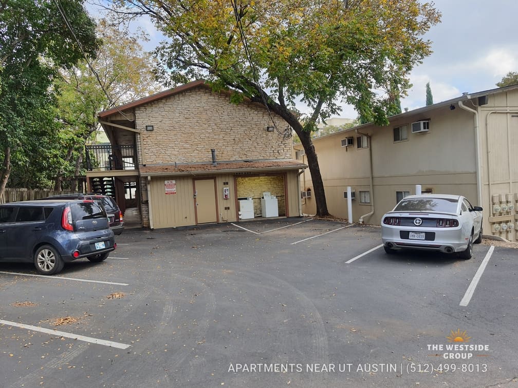 residents back building parking