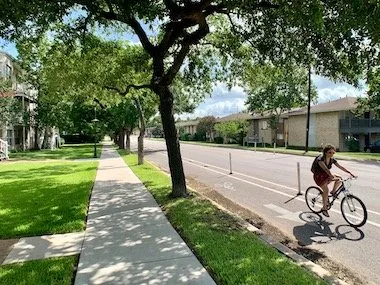 north university ut austin biking route