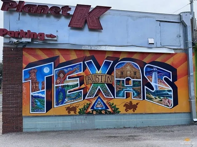 Mural on Guadalupe Planet K store branch
