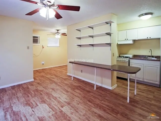 floor plan of studio apartment in west campus austin